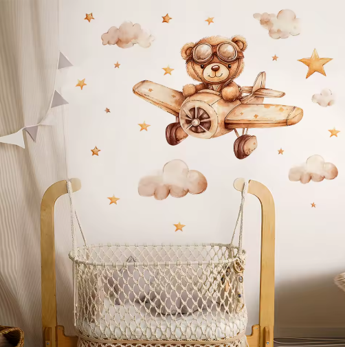 Muurstickers - Sterren beer