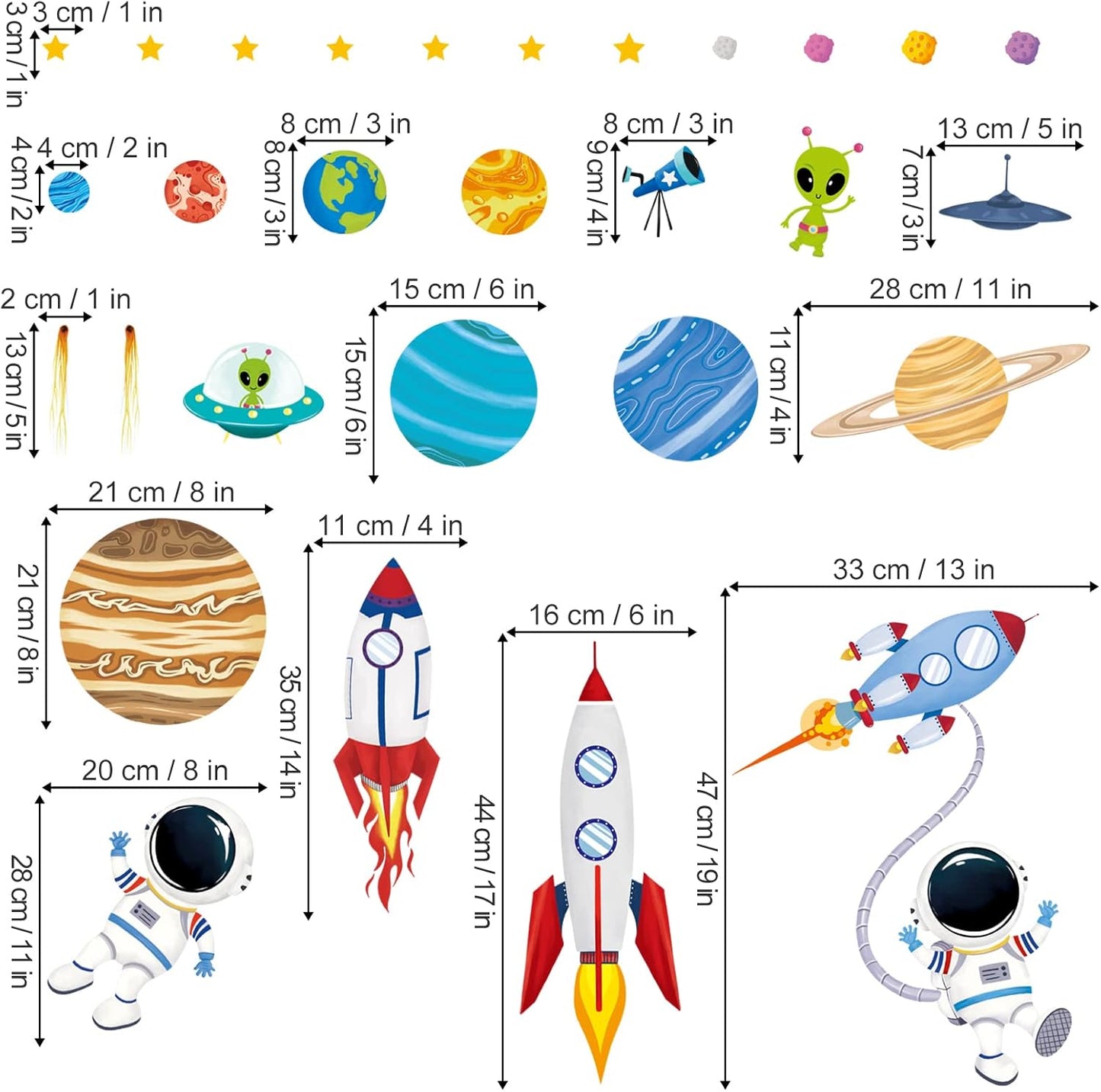Muurstickers - Ruimte avontuur